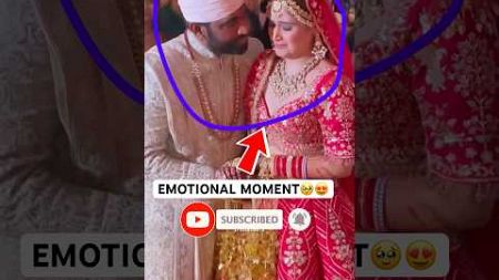 Arti singh gets emotional at her wedding #youtubeshorts