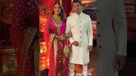 #bipasha_basu &amp; #karansinghgrover At #artisingh Wedding ❤️ #shaadimubarak #ytshorts #viral #shorts