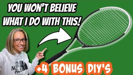 YOU WON’T BELIEVE WHAT I DO WITH A TENNIS RACKET | +4 BONUS DIY&#39;s