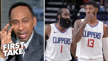 FIRST TAKE | &quot;Paul George &amp; James Harden are UNSTOPPABLE duo&quot; - Stephen A. on Clippers beat Mavs