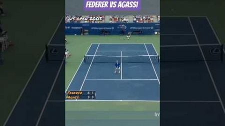 Federer vs Agassi rally #tennis 🎾👑👍