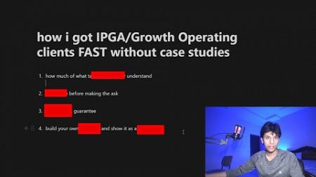 how i got IPGA/Growth Operating clients FAST without case studies