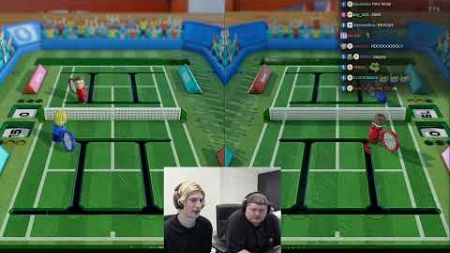 xQc &amp; Jesse Play Tennis | Clubhouse Games