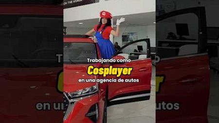 Trabajando de cosplayer en una agencia de autos 🚘 Chirey Boca del Río #cosplay #mariobros #minivlog