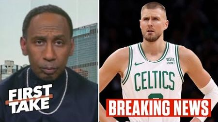 FIRST TAKE | &quot;Celtics are DONE!&quot; Stephen A. SHOCKED Kristaps Porzingis out for Game 5 vs. Heat