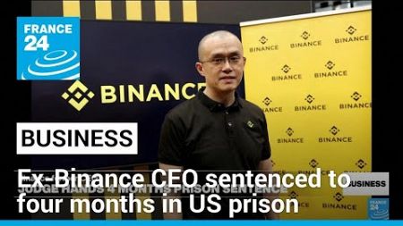 Ex-Binance CEO sentenced to four months in US prison for money laundering violations • FRANCE 24