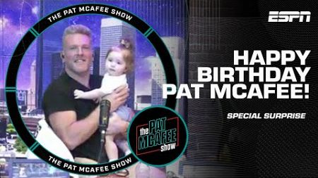 The Pat McAfee Show crew celebrates Pat&#39;s BIRTHDAY 🥳