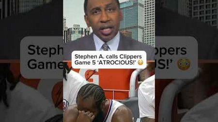 Stephen A. is BESIDES HIMSELF over Clippers&#39; Game 5 performance! 😳 #shorts