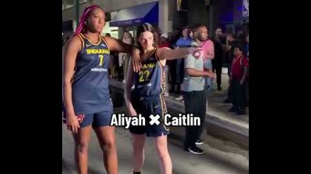 Aliyah Boston 🤝 Cailtin Clark #shorts