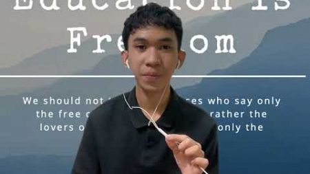 Onderwijs is vrijheid #educationisfreedombook @jkeyesauthor