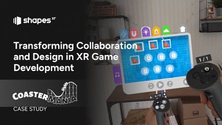 Mixed Reality Game Design with ShapesXR: Coaster Mania case study