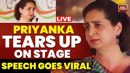 LIVE: Priyanka Gandhi&#39;s Emotional Response To PM Modi&#39;s Attack On Father Rajiv Gandhi | India Today