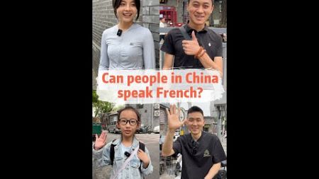 Can people in China speak French? Here are the astonishing results!