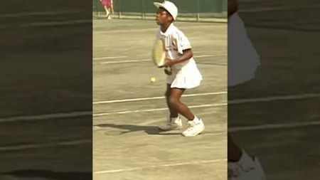 10-year-old Serena Williams training! 😊