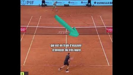 Francisco Cerundulo fait une démo d’amortie sur Taylor Fritz ! #laurentrochette #tennis