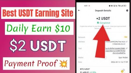150$ Usdt Bonus | Usdt Mining Site Today | Usdt Earning Site | Make Money Online | Earn Money