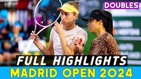 Su Wei Hsieh / Mertens Vs Krejcikova/ Siegemund - Madrid Open 2024 SF Doubles Full Highlights