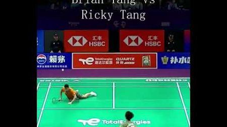 Amazing Diving Brian Yang vs Ricky Tang #badminton #sports #shorts #羽毛球