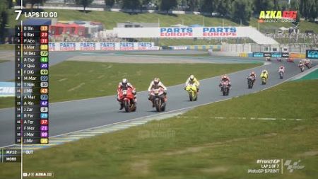 SPRINT RACE MOTOGP LE MANS 2024❗MARINI CHANGES EVERYTHING SO FAST😱🏁❗#FrenchGP MotoGP™️24 Tv Replay
