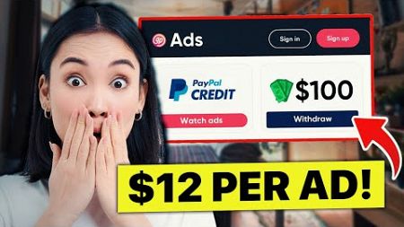 EARN $12 PER AD You Watch! (Make Money Online Today 2024)