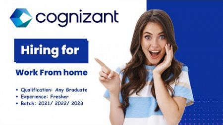Cognizant Work From Home | Non Voice, Digital Marketing 2024