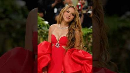 Shakira rocked red on the Met Gala carpet #shorts #metgala #metgala2024