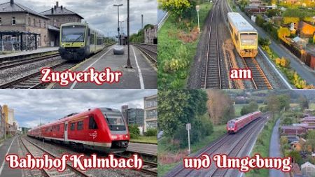 Zugverkehr am Bahnhof Kulmbach und Umgebung