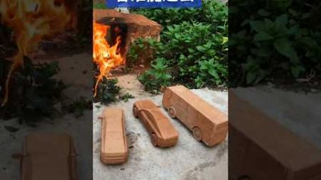 Gaadi Pe Petrol Lagaya🤣 ~ mini wood toy - Woodworking arts / hand Craft Ideas #shorts #viral