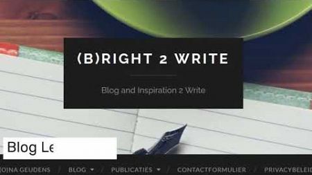 Bloggen - Opleidingsjaar Creatief Schrijven 23-24
