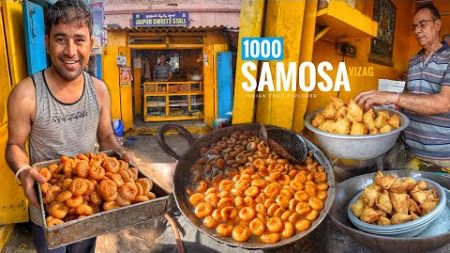 India’s Highest Selling Samosa In Vizag | 1000 Samosa Everyday | Balushahi | Street Food India
