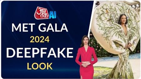 Met Gala 2024 | Celebrities Walk the Gala Event | Deepfake Look | AI Anchor Sana