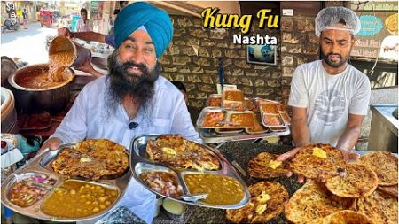 70/- Arshi ka Punjabi Karate Kulcha | Street Food India | Kung Fu Nashta