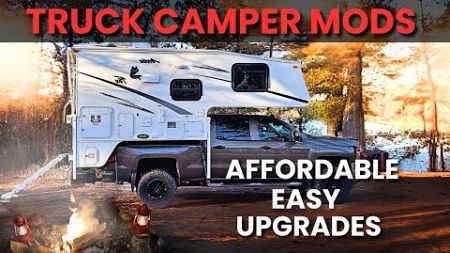 Cheap and Easy Truck Camper Upgrades You Will Want!