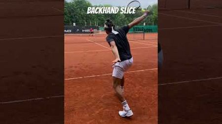 Rückhand slice #tennis #practice