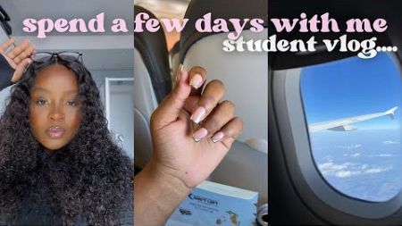 uni diaries: maintenance💗, productive studying 📑, travelling to pta ✈️ | university student