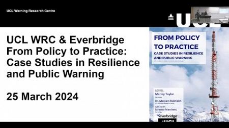 From Policy to Practice: Case Studies in Resilience and Public Warning with Everbridge