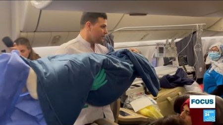 On board a humanitarian flight: Injured Gazan children flown to UAE for treatment • FRANCE 24