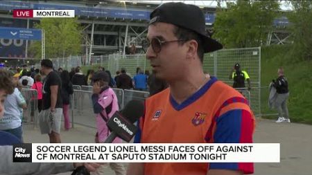 Soccer superstar Lionel Messi is in Montreal