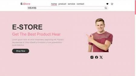 how to design a e-commerce website using html css and JavaScript @kingcode415