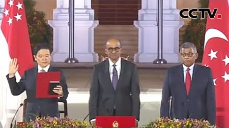黄循财宣誓就任新加坡第四任总理 | CCTV中文《新闻直播间》