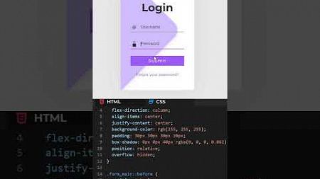 Sleek Login Page Animation Tutorial | HTML &amp; CSS | Web Design | Dev Area
