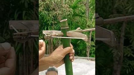 Bamboo Craft with crossbow #bamboo #diy #toy🎯🇮🇳🙏🙏