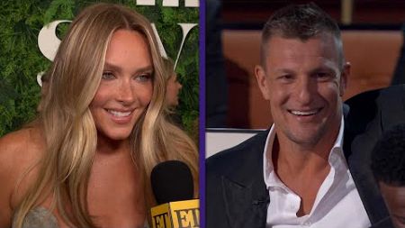 Camille Kostek REACTS to Gronk&#39;s BURNS at Tom Brady Roast (Exclusive)