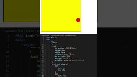 HTML and CSS animation | animation | #viral | #shorts #coding | #webdesign