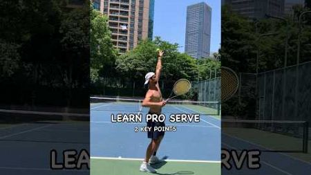 LEARN PRO TENNIS SERVE - 2 KEY TIPS!👌 #tenfitmen #tennisserve #tennistips #tennisdrills #tennispro