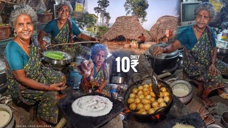 Amma Selling Breakfast Only 10₹/- | Cheapest Food Of India | Anakapalli | Street Food