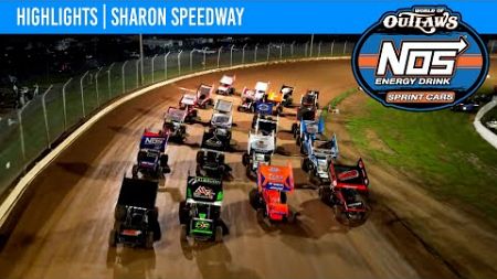 World of Outlaws NOS Energy Drink Sprint Cars | Sharon Speedway | May 18, 2024 | HIGHLIGHTS