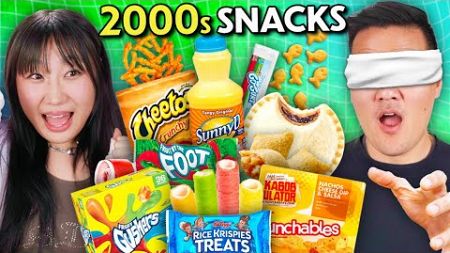 Guess The 2000s Iconic Snack While Blindfolded! | React