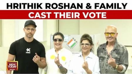 Bollywood Star Hrithik Roshan Casts His Vote, Appeals Voters To Study Candidates Before Voting