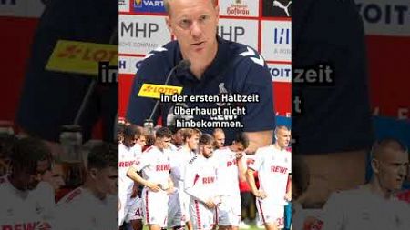 FC-Coach Schultz stellt sich vor die Mannschaft 👊 #fussball #bundesliga #abstieg #pk #schultz #short
